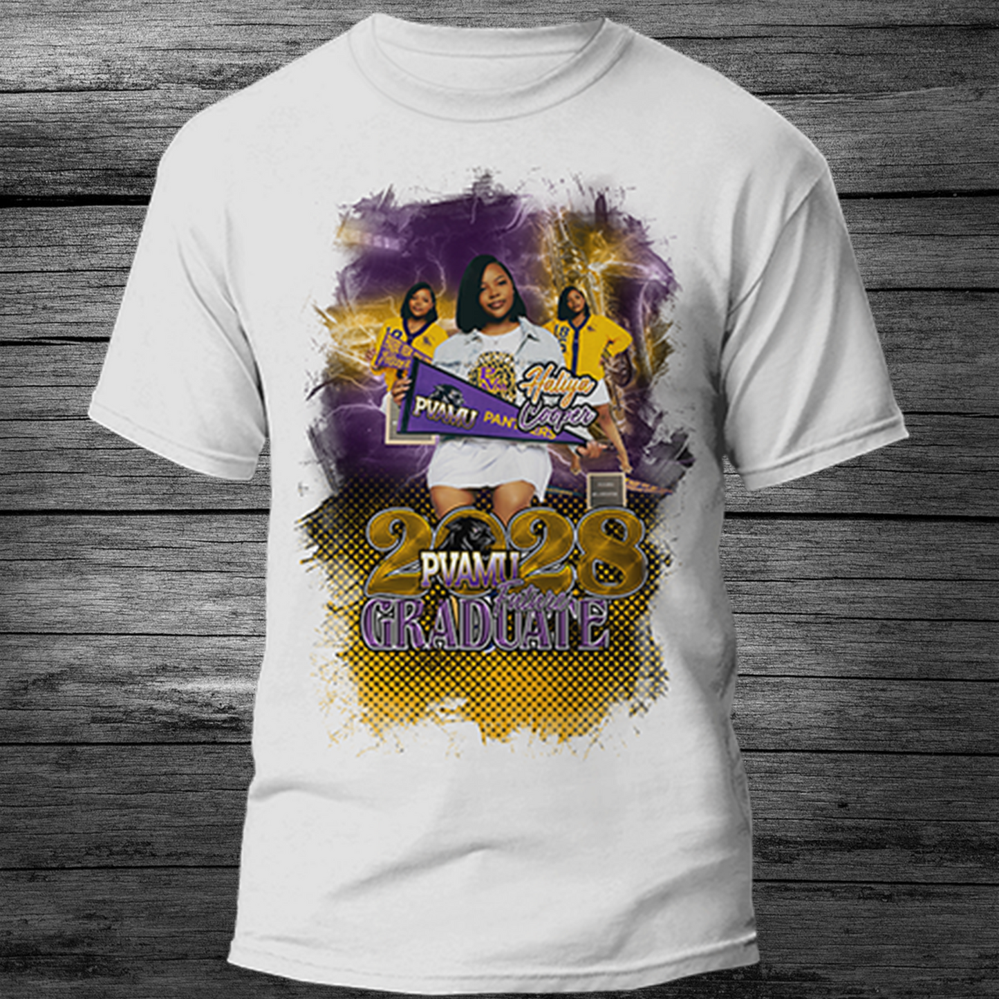 Haliya Grad 28 T-Shirt (PRIVATE ORDER) - MK EYE CATCHING EVENTFUL CREATIONS LLC