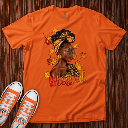 BLESSED FALL T SHIRT - MK EYE CATCHING EVENTFUL CREATIONS LLC