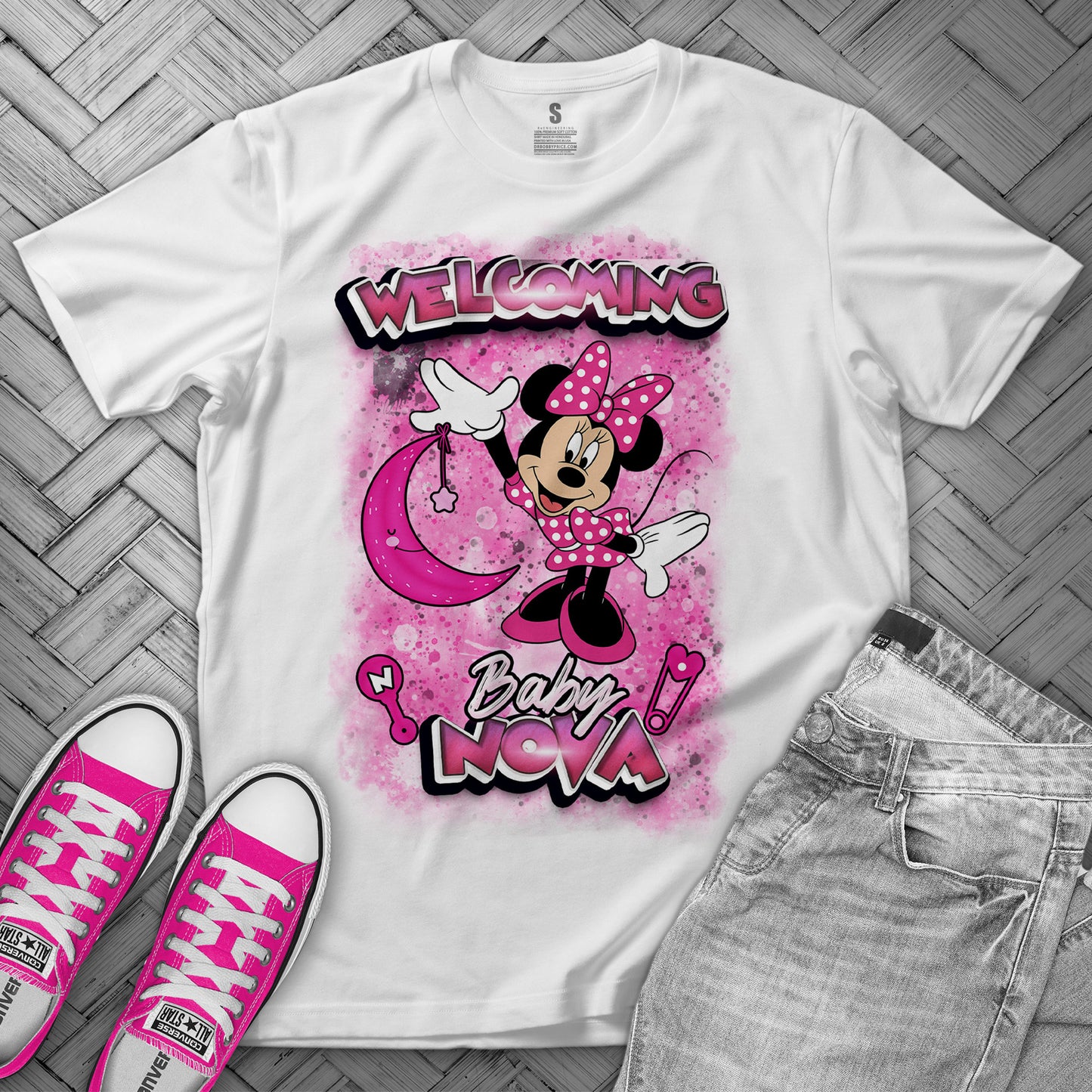 Custom Middle Design Shirt - MK EYE CATCHING EVENTFUL CREATIONS LLC