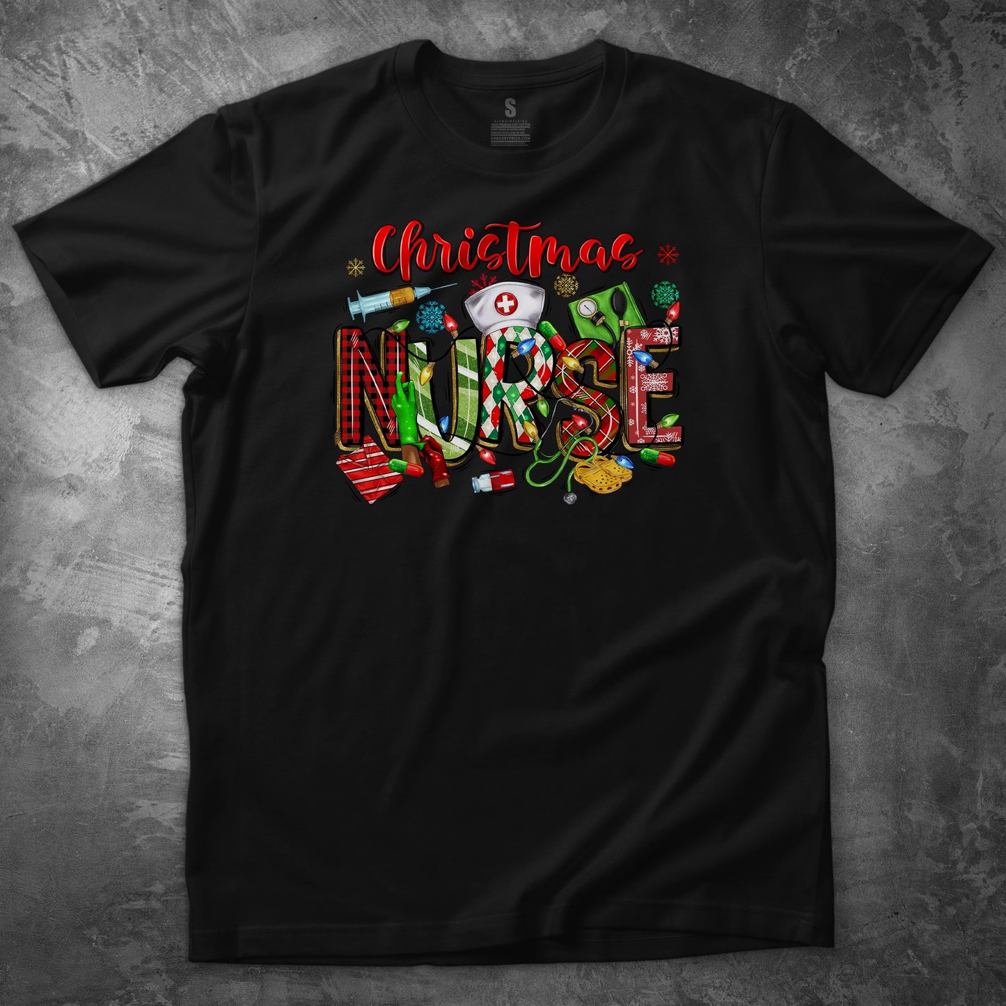 CHRISTMAS NURSE T SHIRT - MK EYE CATCHING EVENTFUL CREATIONS LLC