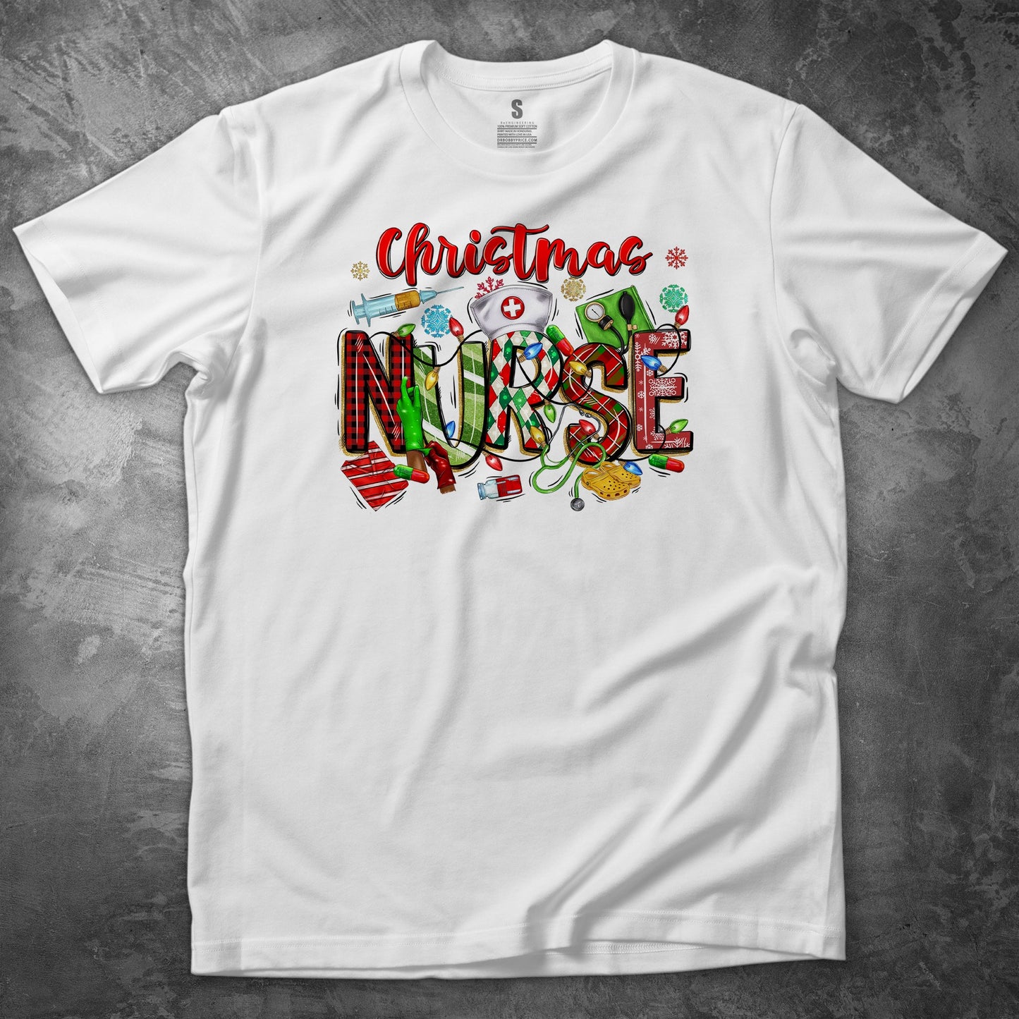 CHRISTMAS NURSE T SHIRT - MK EYE CATCHING EVENTFUL CREATIONS LLC