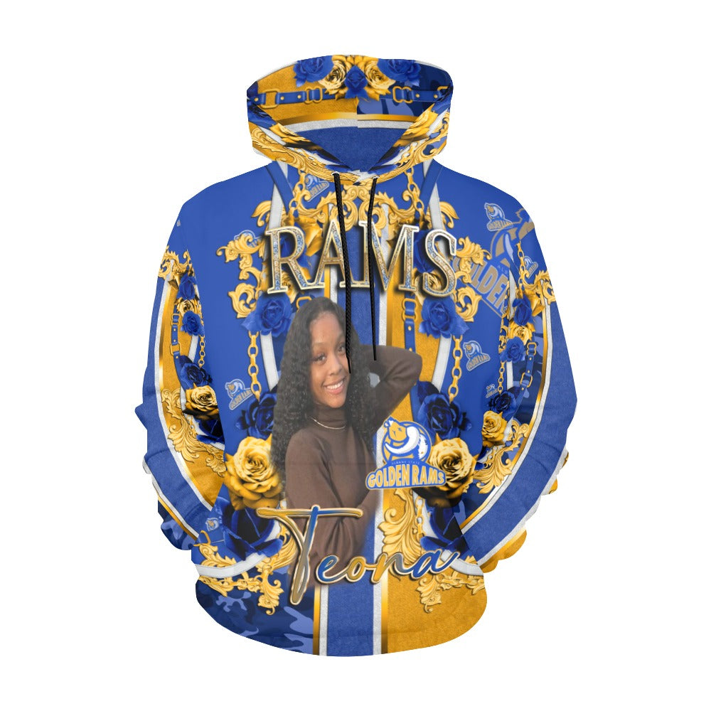 CUSTOM WOMEN'S HOODIE - MK EYE CATCHING EVENTFUL CREATIONS LLC