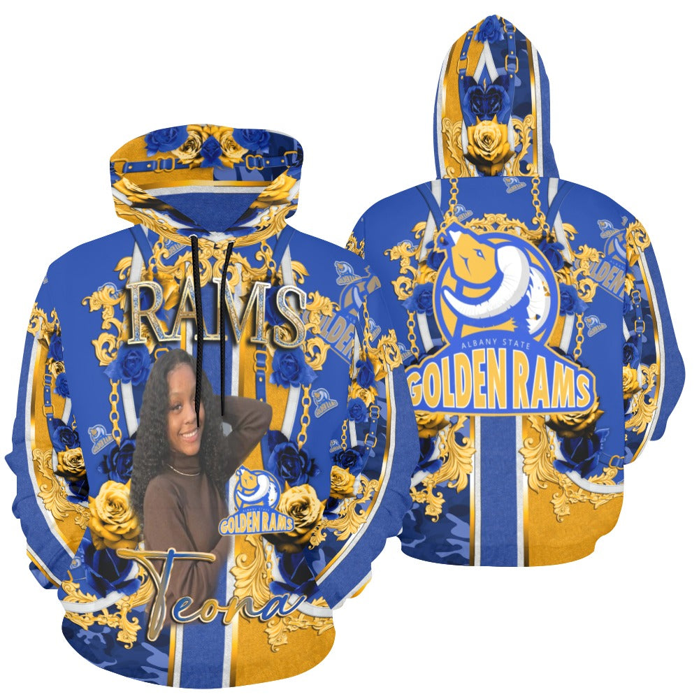 CUSTOM WOMEN'S HOODIE - MK EYE CATCHING EVENTFUL CREATIONS LLC