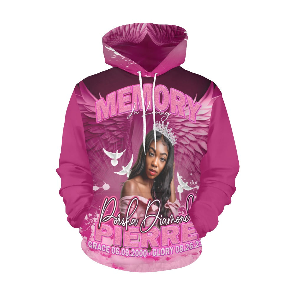 CUSTOM WOMEN'S HOODIE - MK EYE CATCHING EVENTFUL CREATIONS LLC