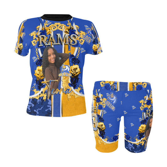 Custom Women's Short Set (2pc) - MK EYE CATCHING EVENTFUL CREATIONS LLC