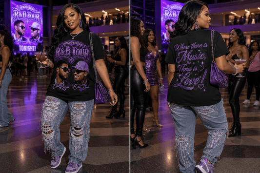 Personalized glitter jersey by MK Eye Catching Eventful Creations LLC featuring custom team, school, or event design for concerts or sports.