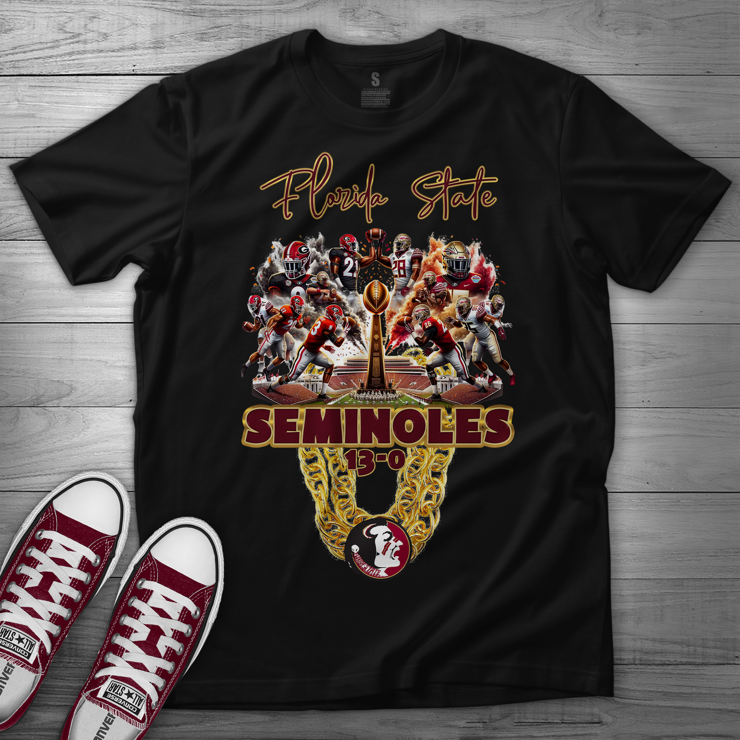 FL Noles Chain Gang T Shirt - MK EYE CATCHING EVENTFUL CREATIONS LLC