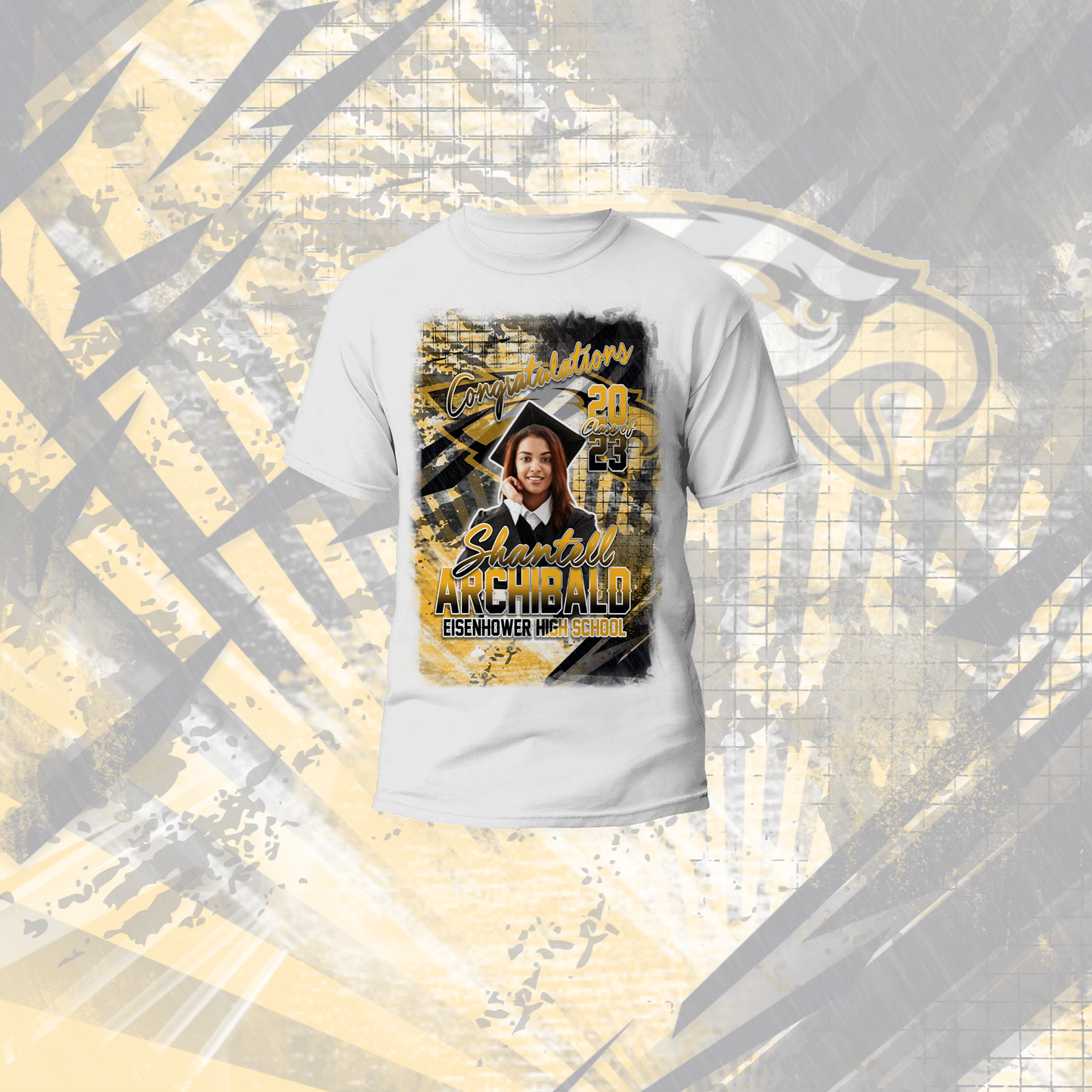 Custom Middle Design Shirt - MK EYE CATCHING EVENTFUL CREATIONS LLC