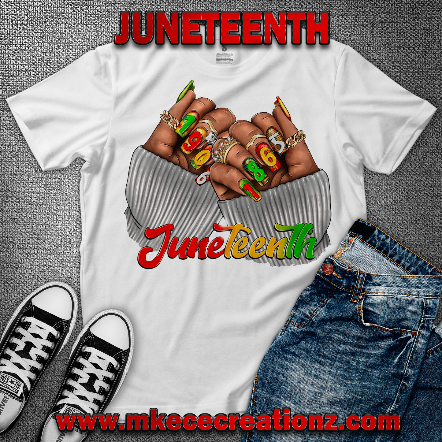 JUNETEENTH T SHIRT - MK EYE CATCHING EVENTFUL CREATIONS LLC