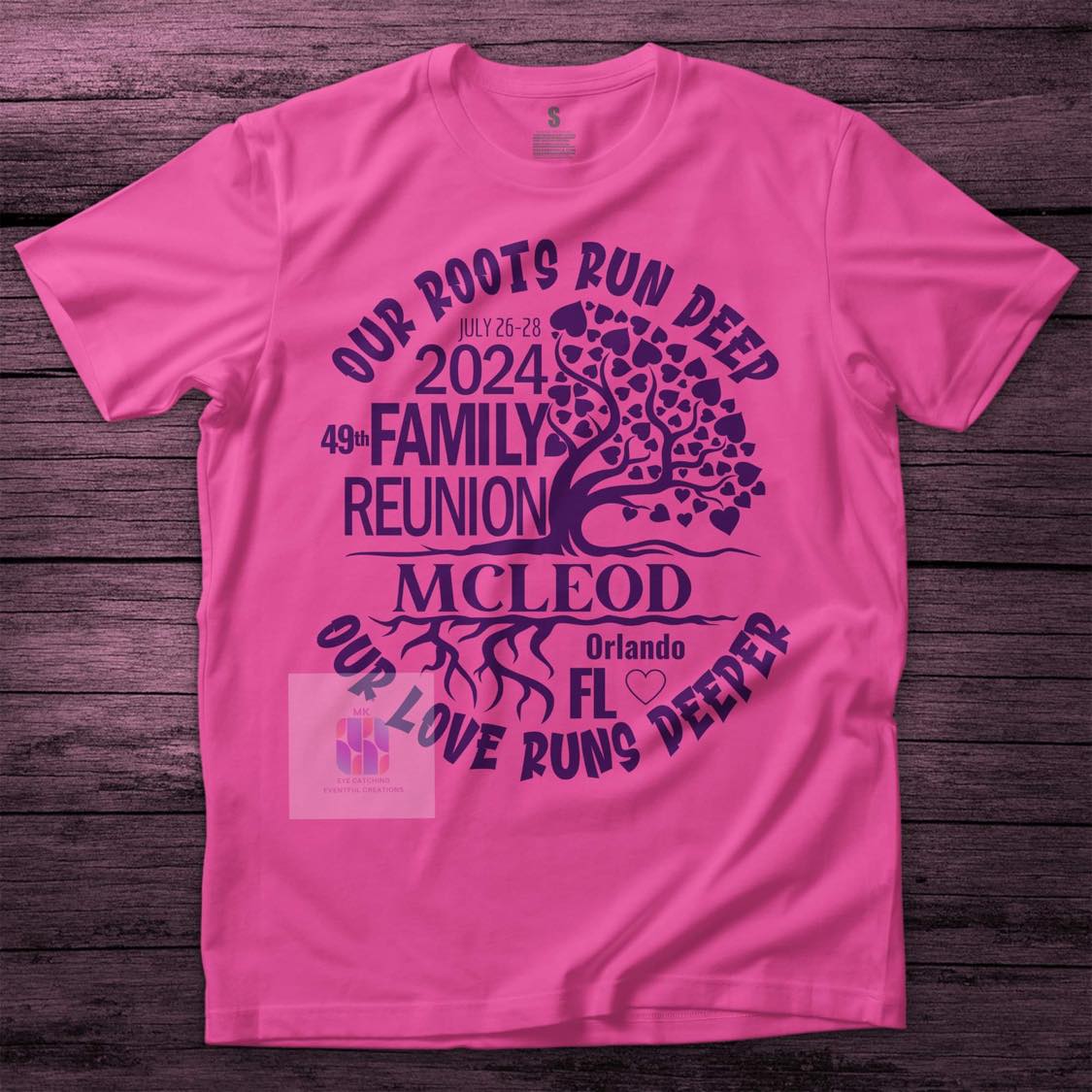 McLeod Family Reunion T Shirts (PRIVATE ORDER) - MK EYE CATCHING EVENTFUL CREATIONS LLC