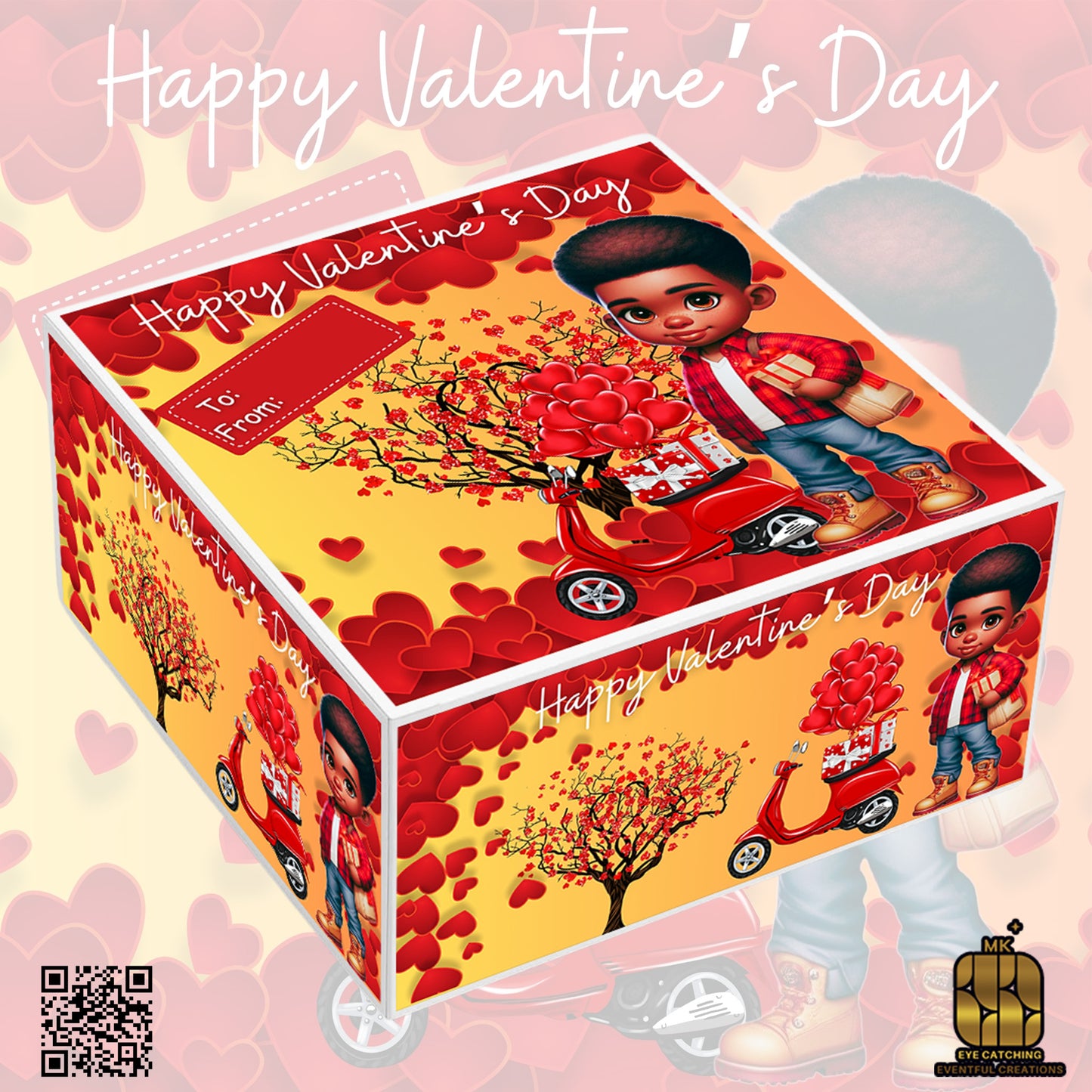 Valentine's Day Gift Bag or Box - MK EYE CATCHING EVENTFUL CREATIONS LLC