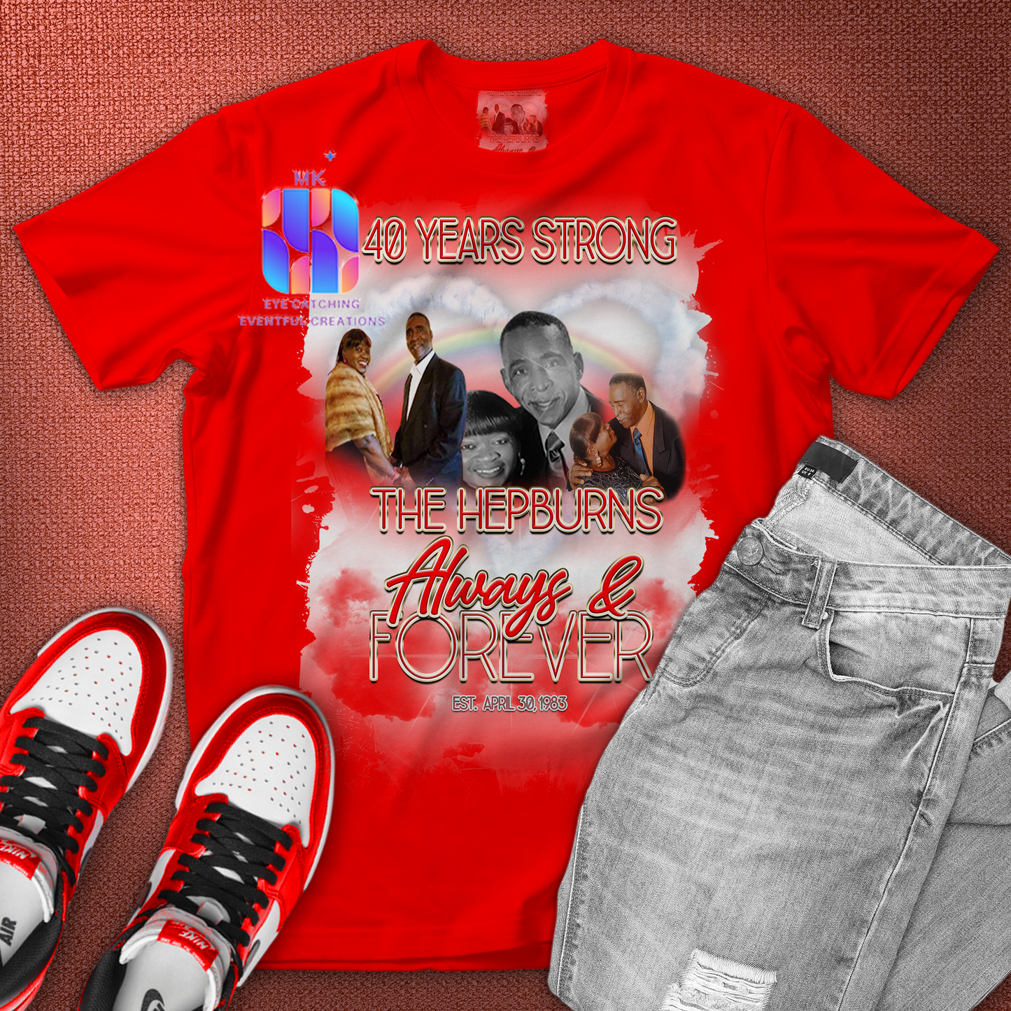 ANNIVERSARY T SHIRT - MK EYE CATCHING EVENTFUL CREATIONS LLC
