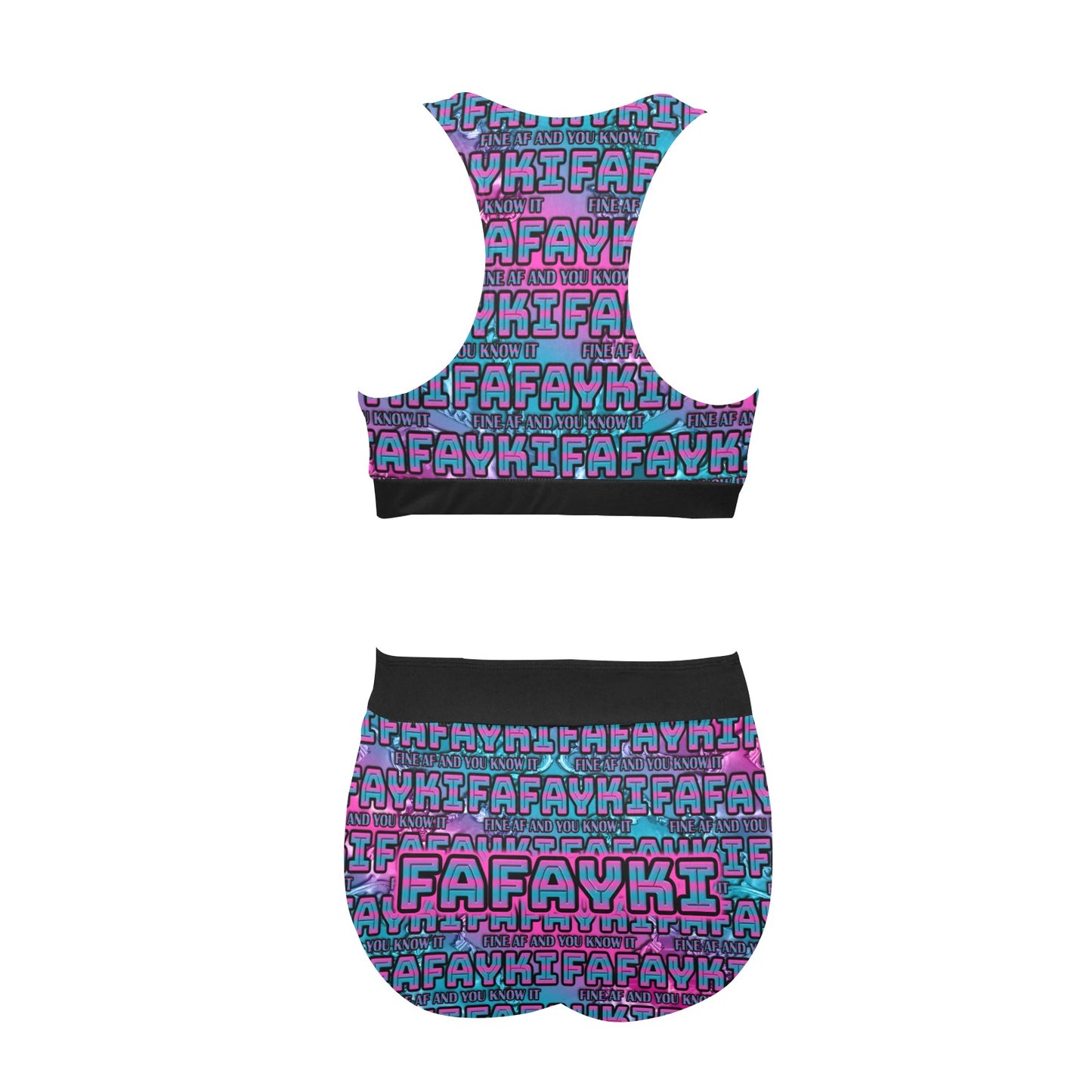 Custom Crop Top Bikini - MK EYE CATCHING EVENTFUL CREATIONS LLC