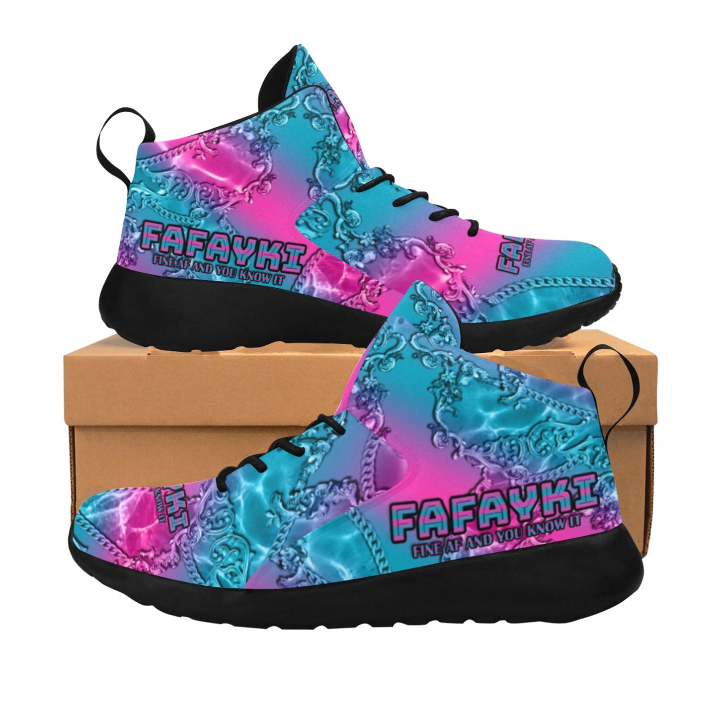 Custom Women's Training Style Sneakers - MK EYE CATCHING EVENTFUL CREATIONS LLC