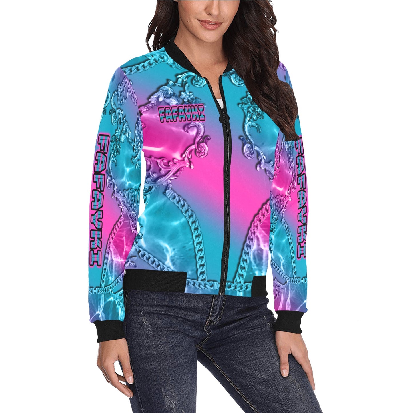 CUSTOM BOMBER JACKET - MK EYE CATCHING EVENTFUL CREATIONS LLC