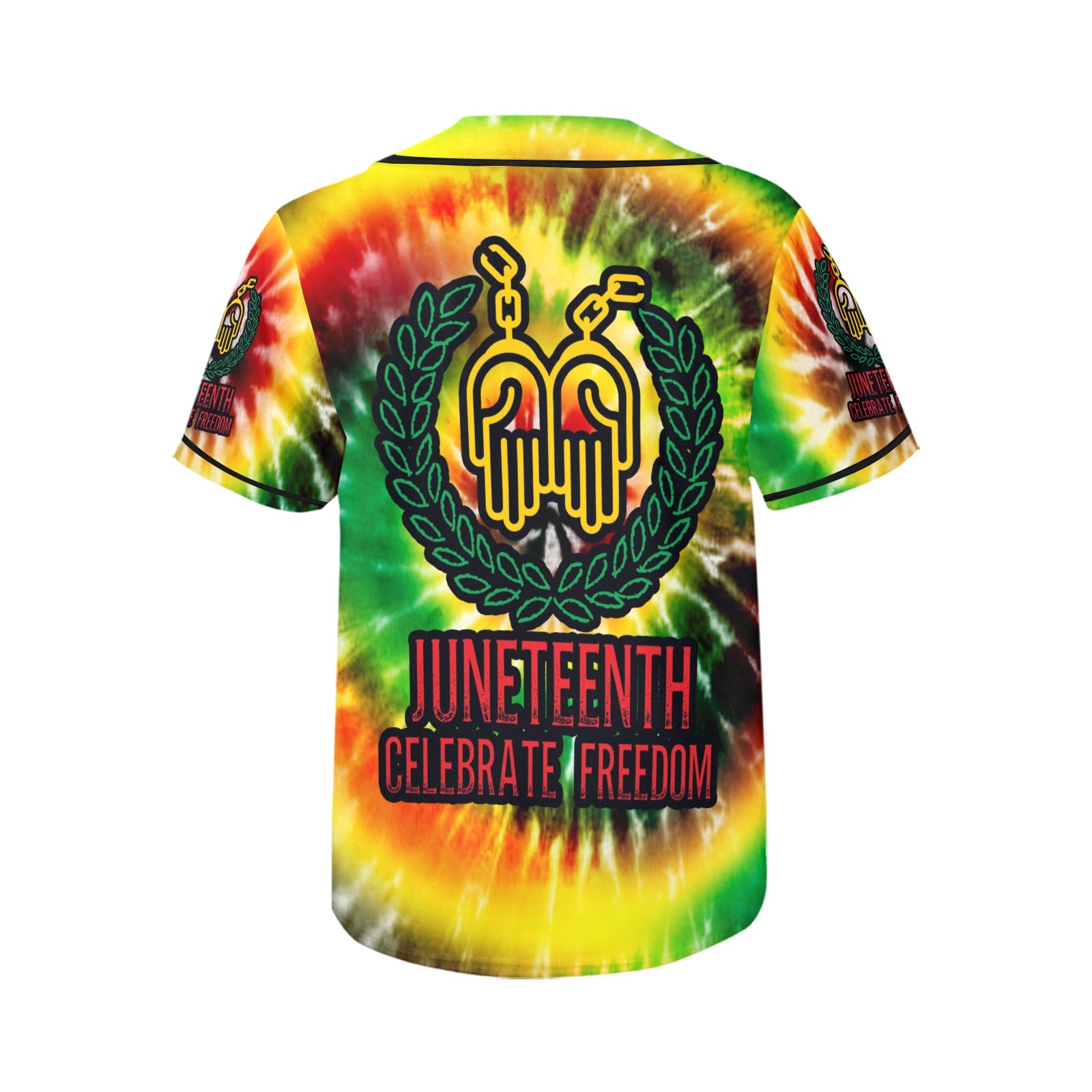 Women's/Men's Juneteenth Celebrate Freedom Tie-Dye Jersey - MK EYE CATCHING EVENTFUL CREATIONS LLC