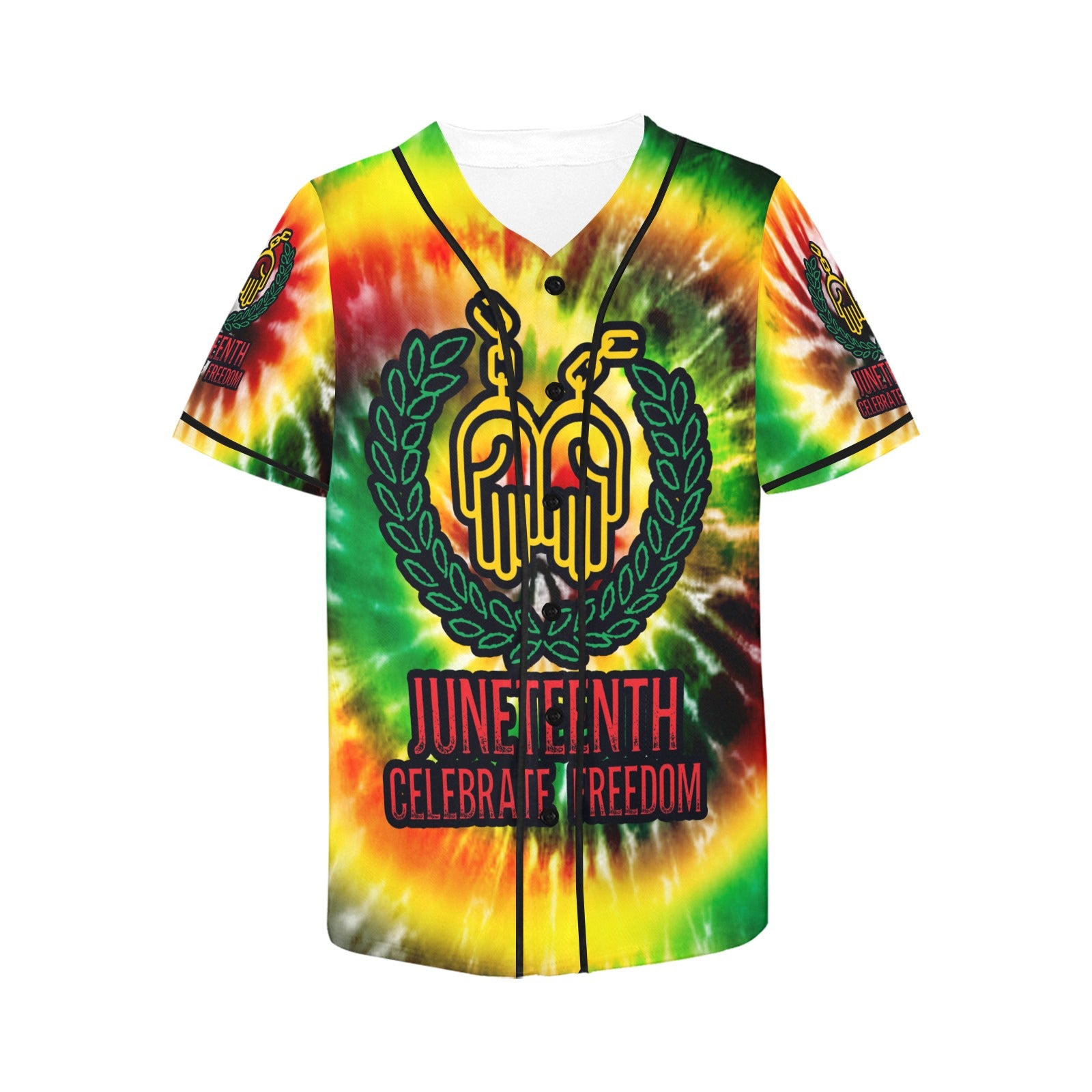 Women's/Men's Juneteenth Celebrate Freedom Tie-Dye Jersey - MK EYE CATCHING EVENTFUL CREATIONS LLC