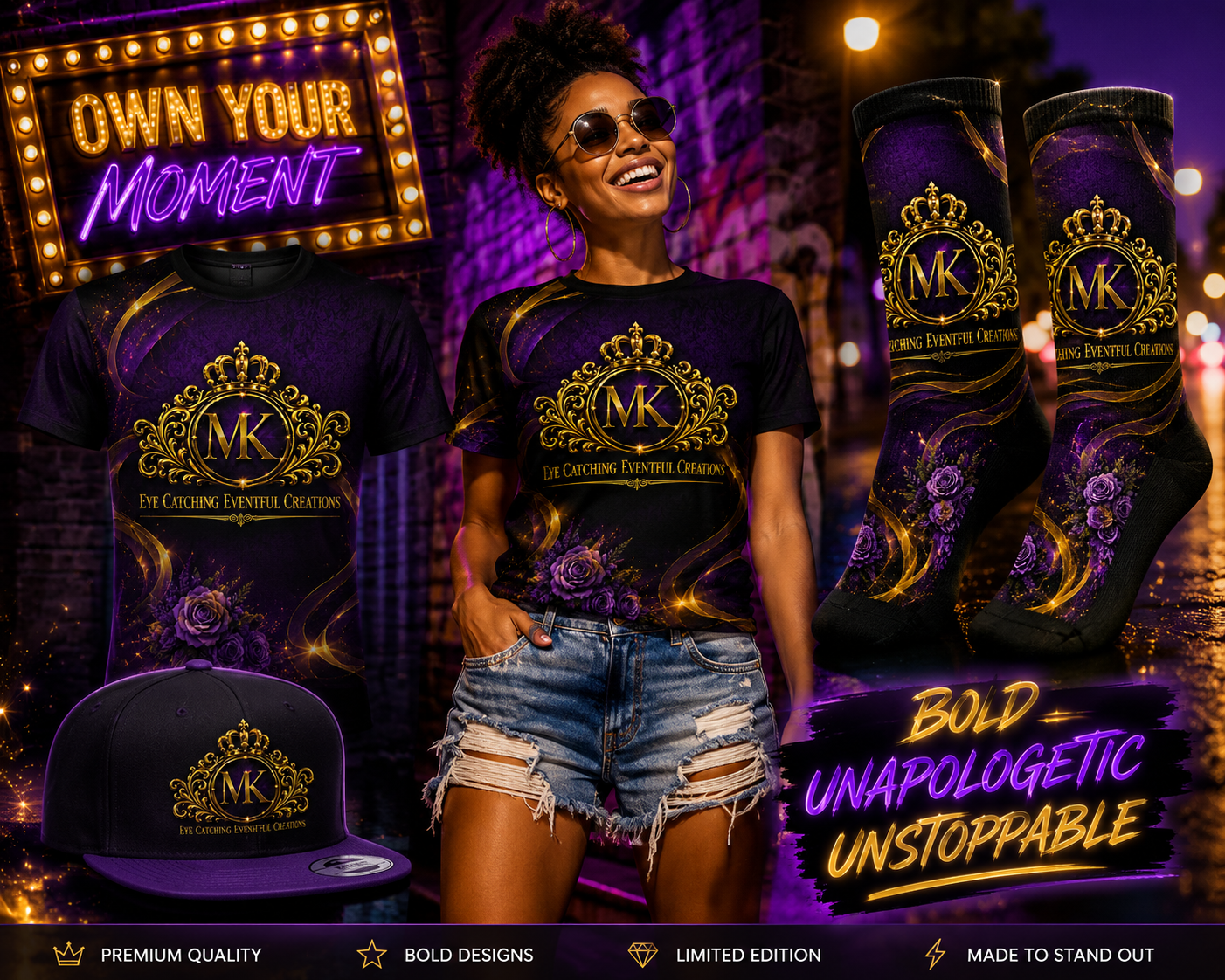 Own Your Moment With An Eye Catching Creation