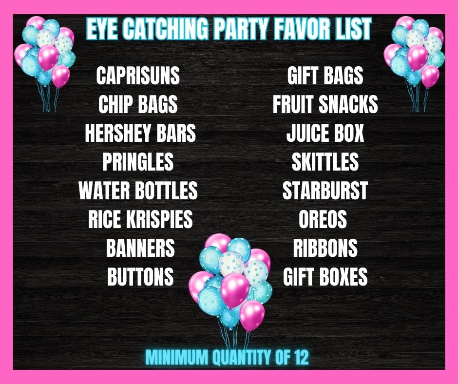 Custom Party Favors - MK EYE CATCHING EVENTFUL CREATIONS LLC