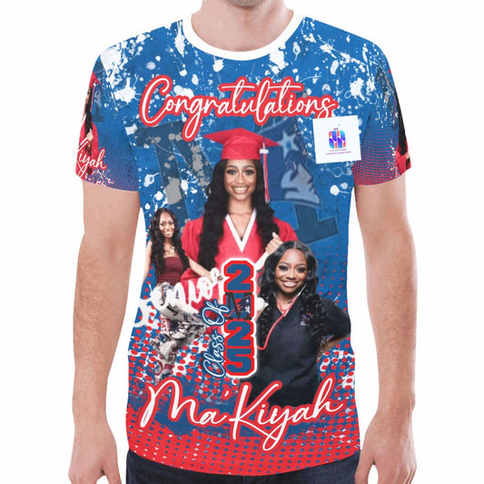 MAKIYAH'S GRAD 3D SHIRT (PRIVATE ORDER) - MK EYE CATCHING EVENTFUL CREATIONS LLC