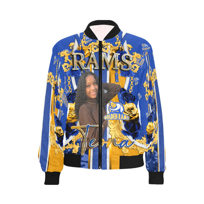 CUSTOM BOMBER JACKET - MK EYE CATCHING EVENTFUL CREATIONS LLC