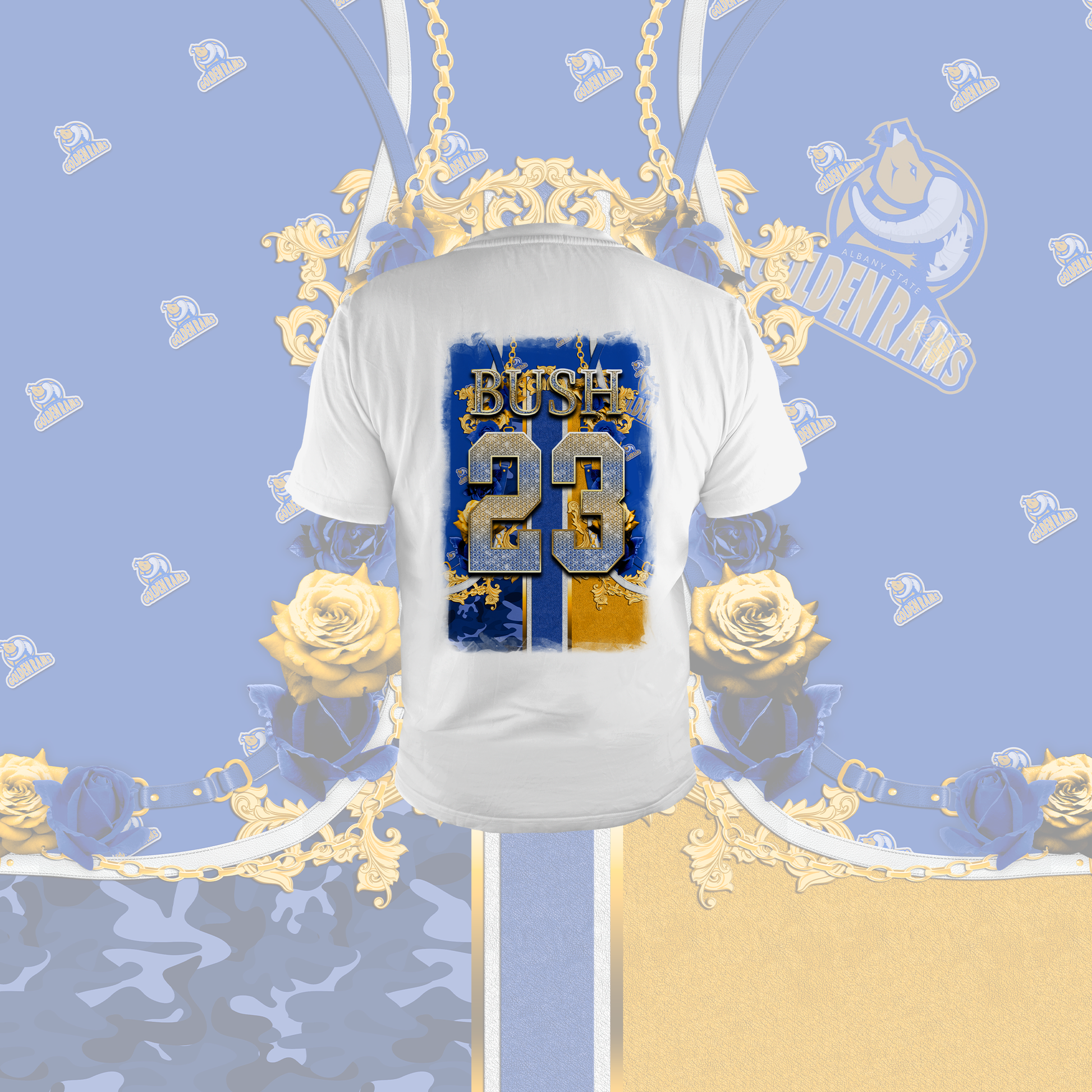 Graduation Matching Centerprint Shirt & Stole - MK EYE CATCHING EVENTFUL CREATIONS LLC