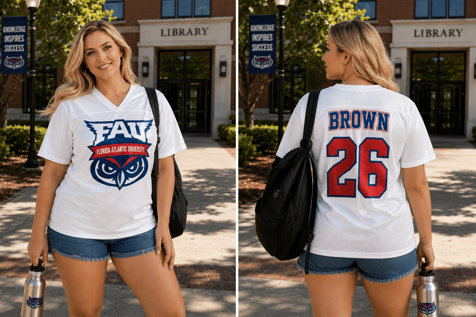Personalized glitter jersey by MK Eye Catching Eventful Creations LLC, featuring custom team, school, or event design with sparkling embellishments.