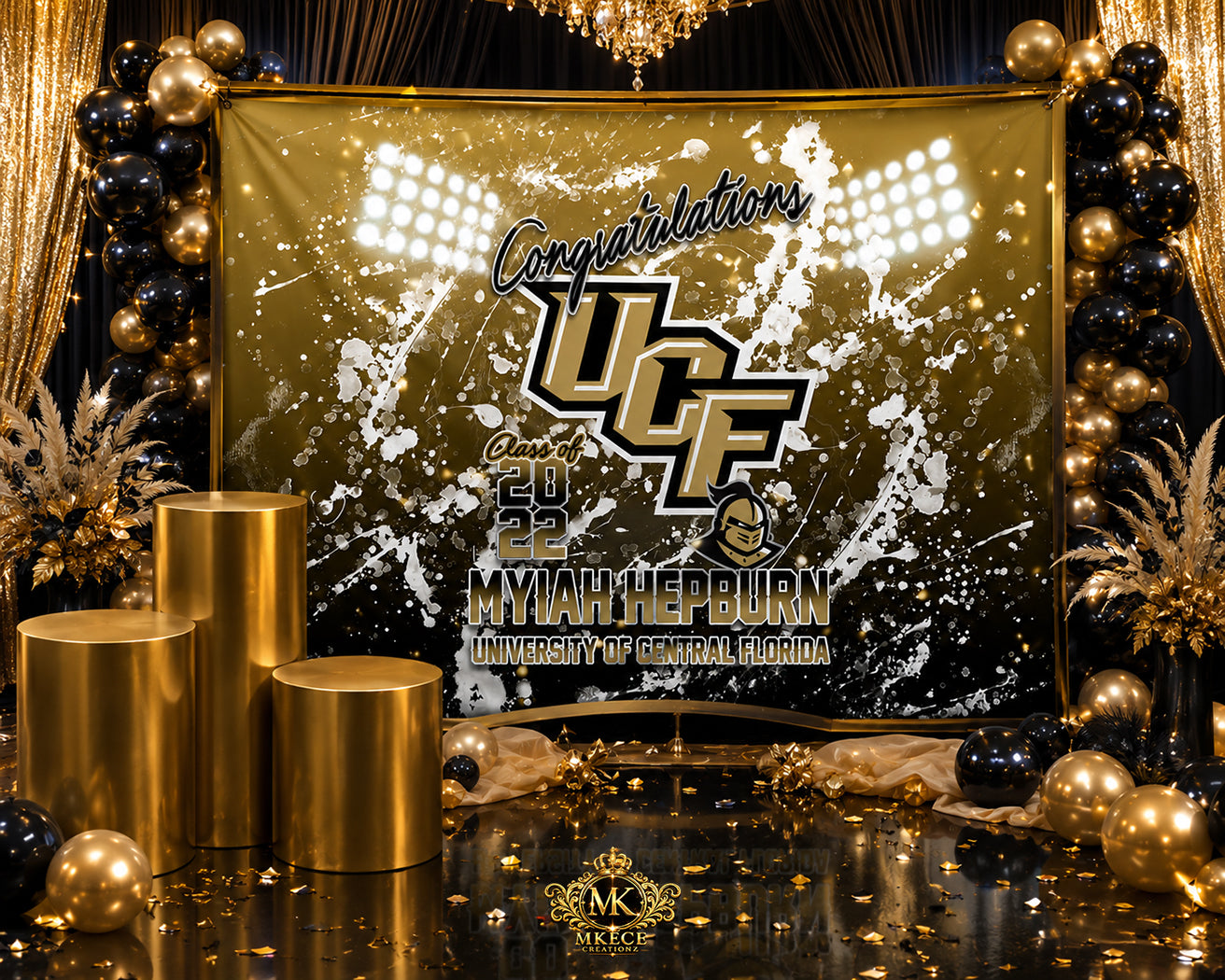 Custom Graduation Banner - MK EYE CATCHING EVENTFUL CREATIONS LLC