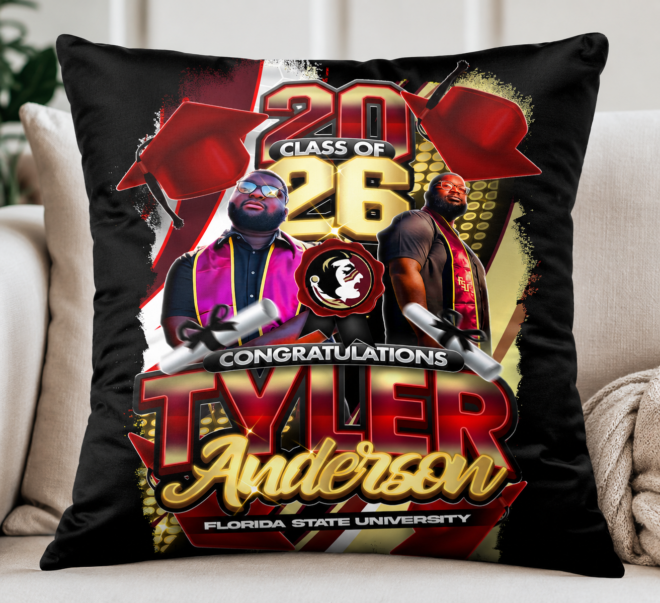 Custom Keepsake Pillow - MK EYE CATCHING EVENTFUL CREATIONS LLC
