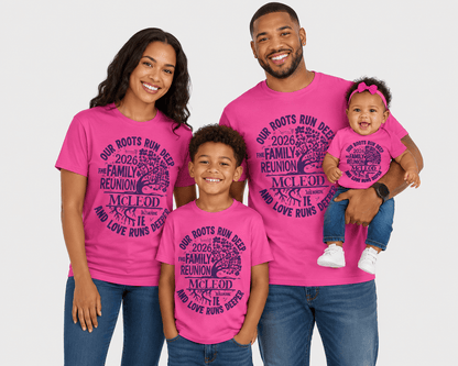Family reunion T-shirt by MK Eye Catching Eventful Creations LLC, featuring a colorful design and comfortable fabric.