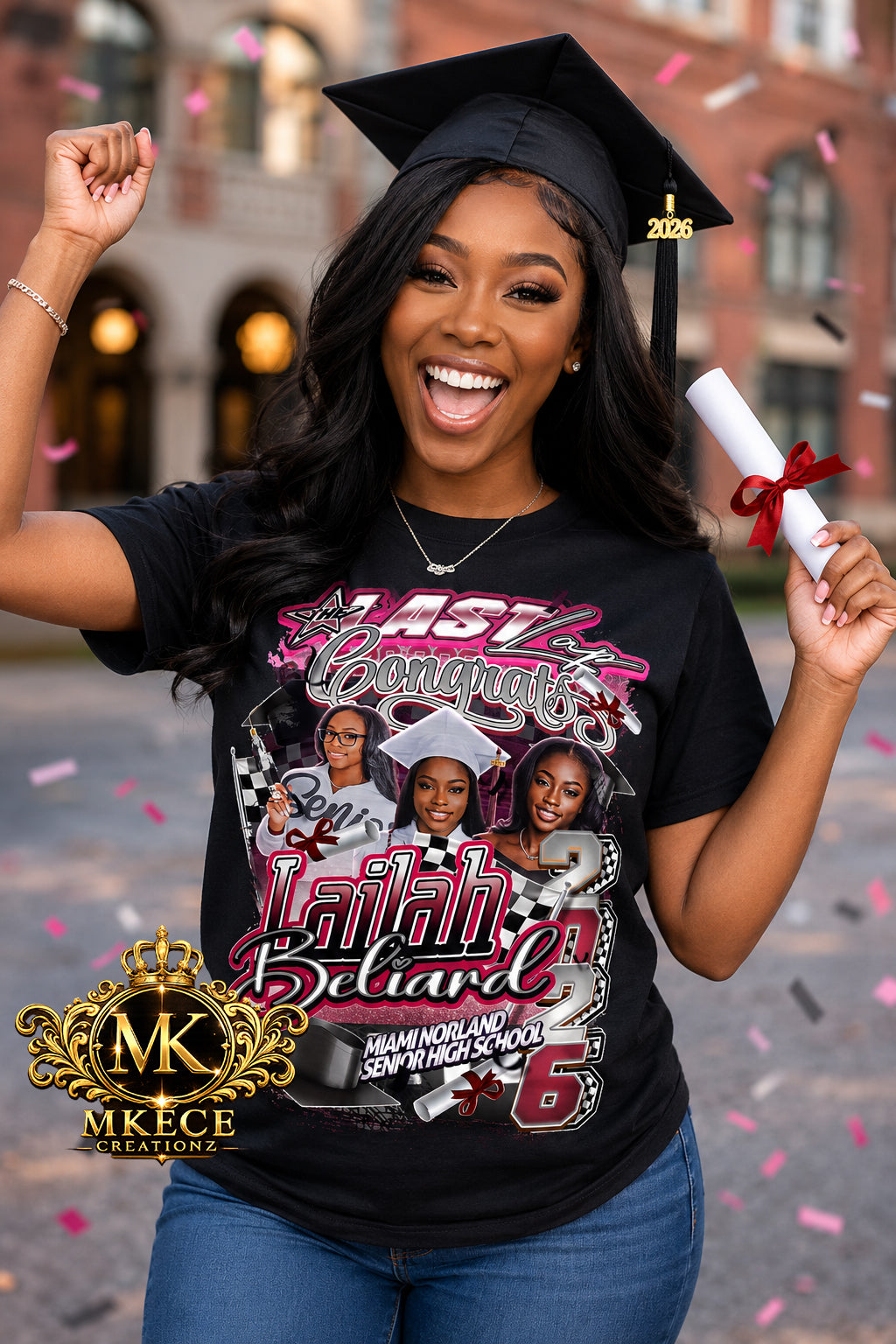 CENTERPRINT SHIRT (FRONT ONLY) - MK EYE CATCHING EVENTFUL CREATIONS LLC