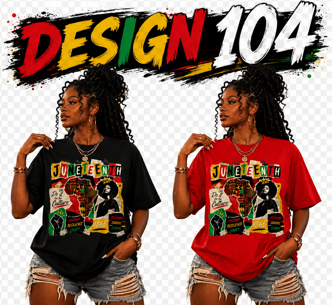 JUNETEENTH CELEBRATION SHIRTS - MK EYE CATCHING EVENTFUL CREATIONS LLC