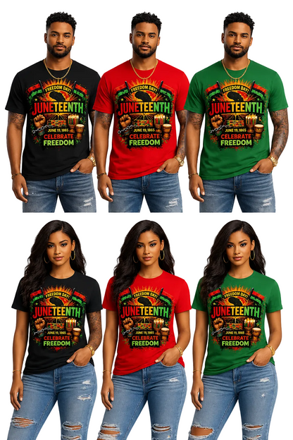 JUNETEENTH CELEBRATION SHIRTS