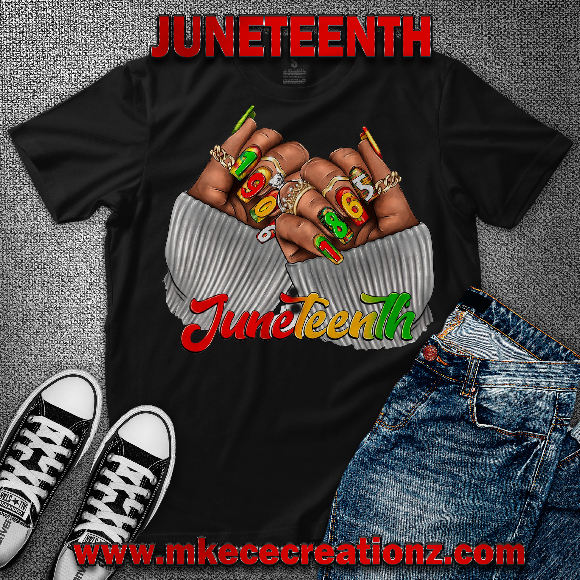 JUNETEENTH T SHIRT - MK EYE CATCHING EVENTFUL CREATIONS LLC