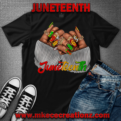 JUNETEENTH T SHIRT - MK EYE CATCHING EVENTFUL CREATIONS LLC