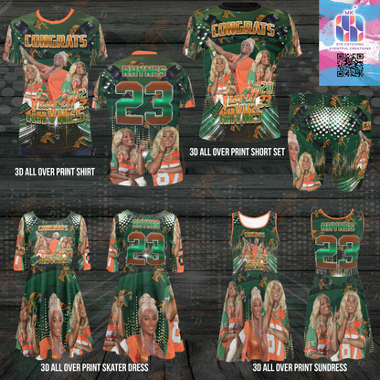 Custom 3D Shirt - MK EYE CATCHING EVENTFUL CREATIONS LLC