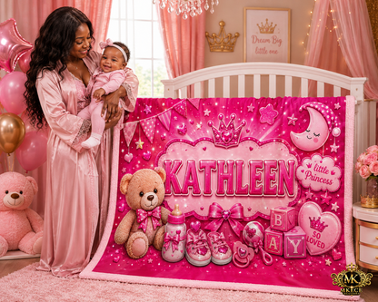 Personalized Photo Blanket/Custom Memorial Blanket - MK EYE CATCHING EVENTFUL CREATIONS LLC