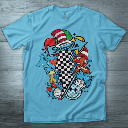 Read Across America Seussville T Shirt - MK EYE CATCHING EVENTFUL CREATIONS LLC