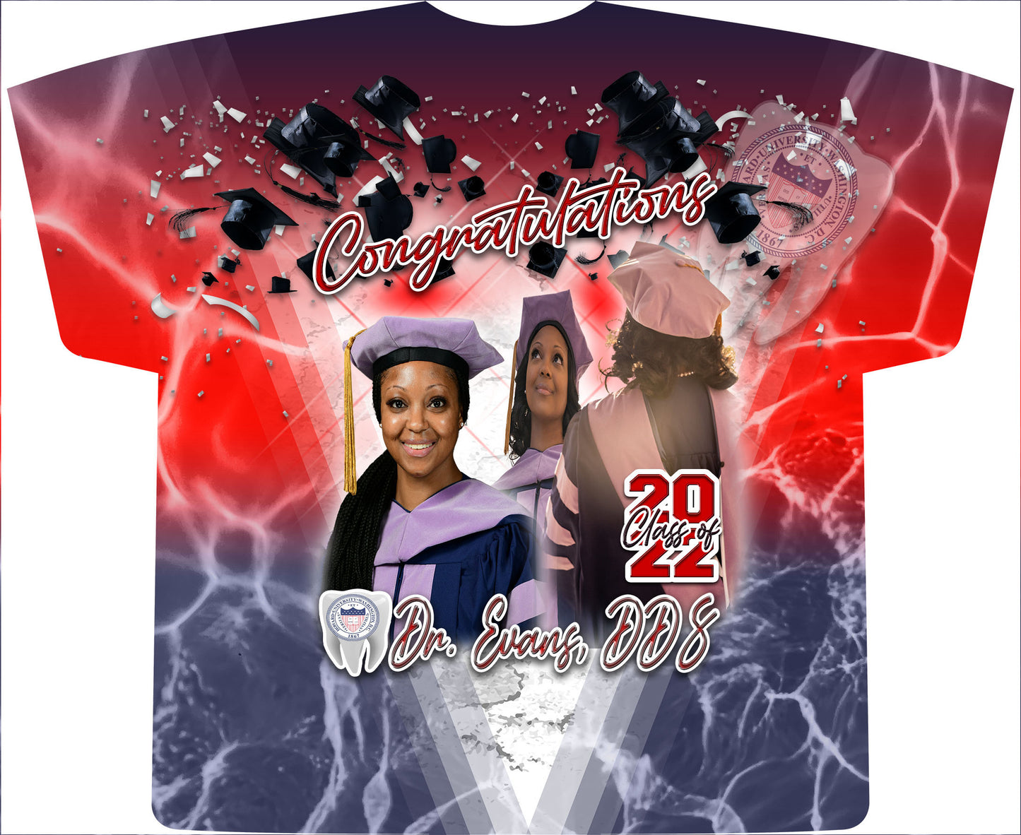 Custom 3D Shirt - MK EYE CATCHING EVENTFUL CREATIONS LLC