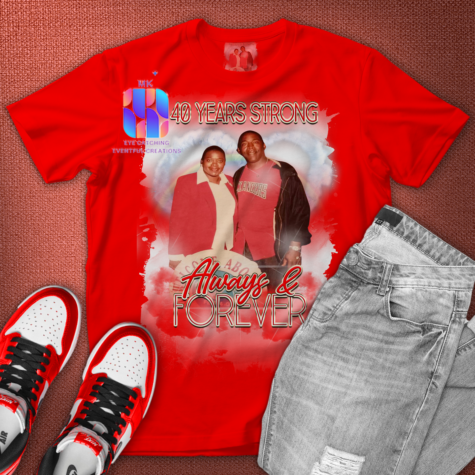 ANNIVERSARY T SHIRT - MK EYE CATCHING EVENTFUL CREATIONS LLC