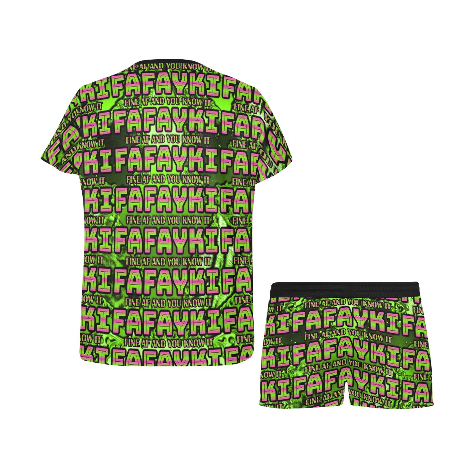 Custom Pajama Short Set - MK EYE CATCHING EVENTFUL CREATIONS LLC