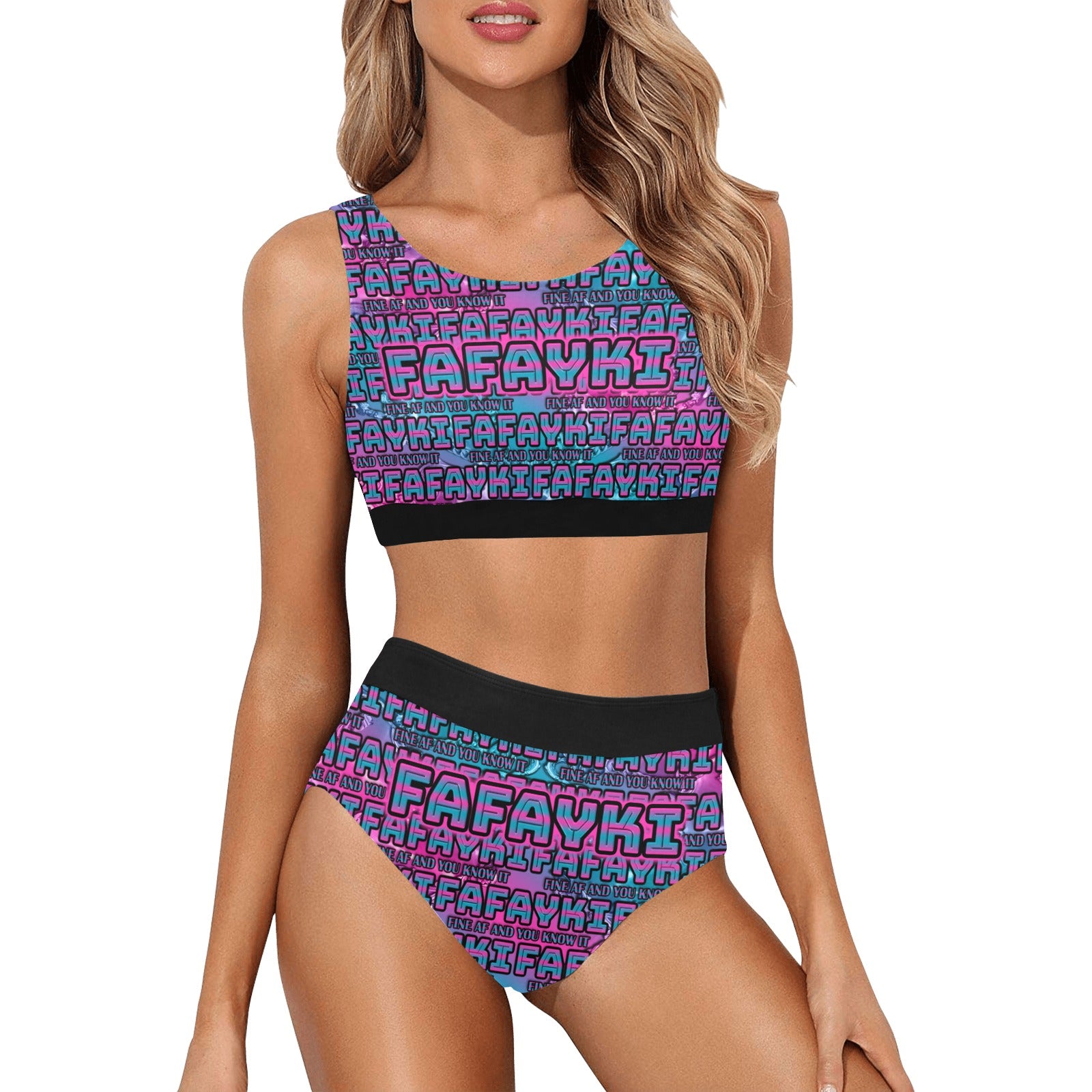 Custom Crop Top Bikini - MK EYE CATCHING EVENTFUL CREATIONS LLC