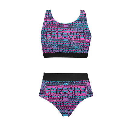 Custom Crop Top Bikini - MK EYE CATCHING EVENTFUL CREATIONS LLC