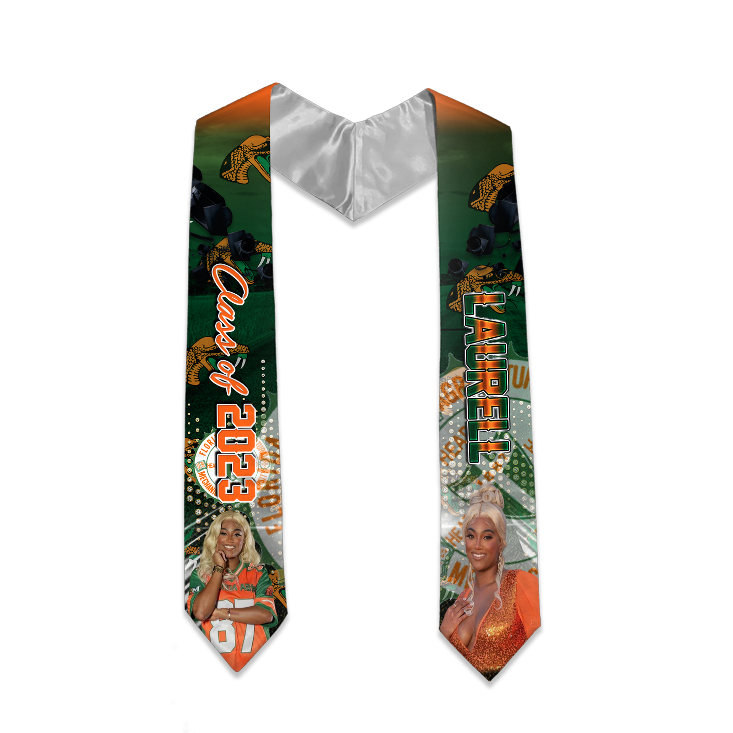Custom Graduation Stole - MK EYE CATCHING EVENTFUL CREATIONS LLC