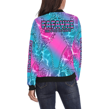 CUSTOM BOMBER JACKET - MK EYE CATCHING EVENTFUL CREATIONS LLC