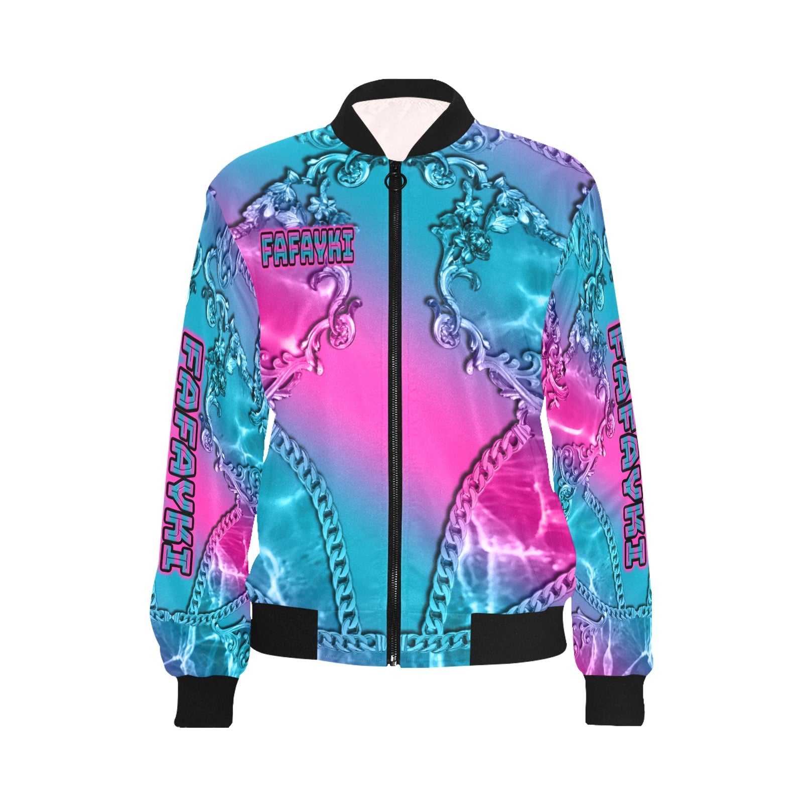 CUSTOM BOMBER JACKET - MK EYE CATCHING EVENTFUL CREATIONS LLC